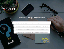 Tablet Screenshot of musaliarcollege.com